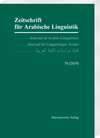 Zeitschrift für Arabische Linguistik 70