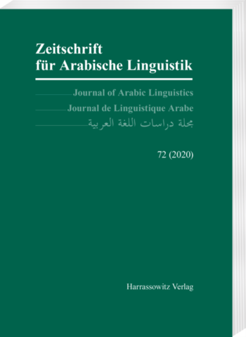 Zeitschrift für Arabische Linguistik 72