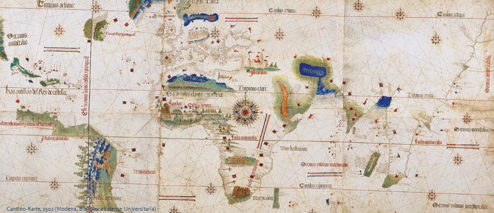 Cantino-Karte, 1502, Modena, Biblioteca Estense Universitaria