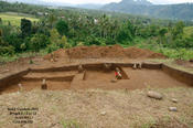 Erected stones were identified as burial markers on Bukit Kincir.