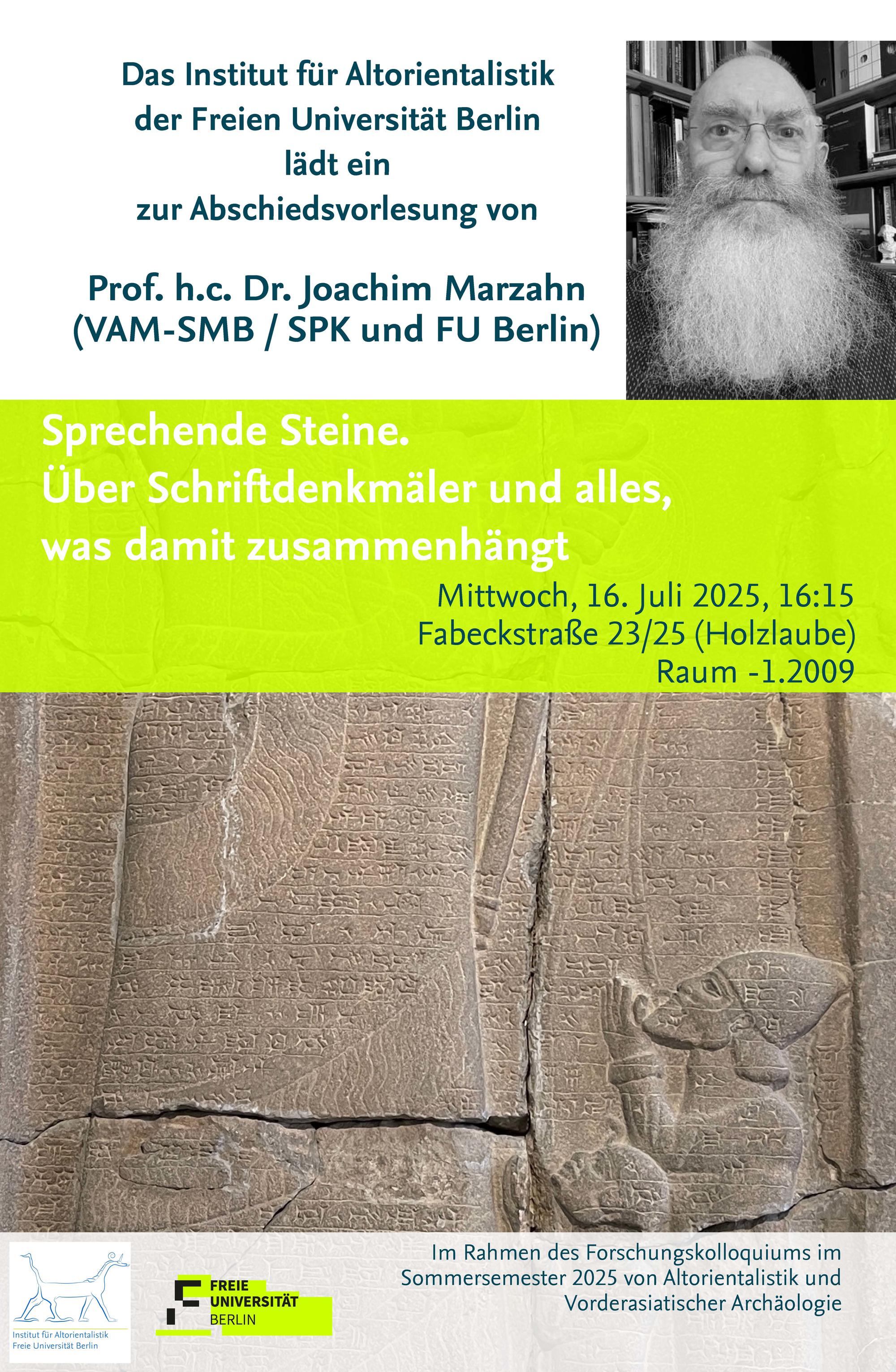 Poster zur Abschiedsvorlesung
