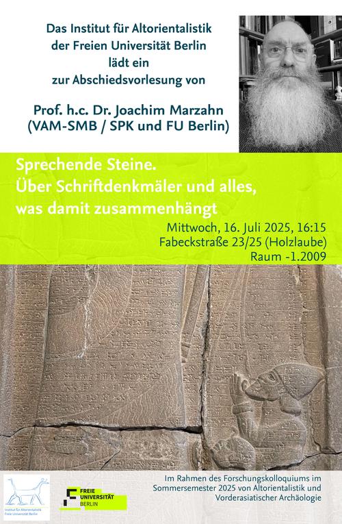 Poster zur Abschiedsvorlesung