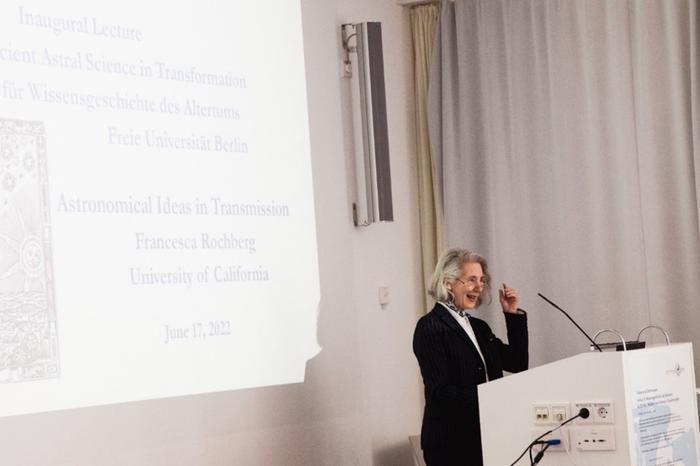Opening lecture by Francesca Rochberg, Professor of Near Eastern Studies at the University of California, Berkeley, USA