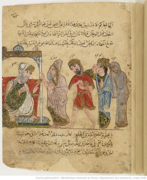 Kalīla wa Dimna , traduit par Ibn al-MuqaffaʿʿAbd Allâh (0720?-0756?) 