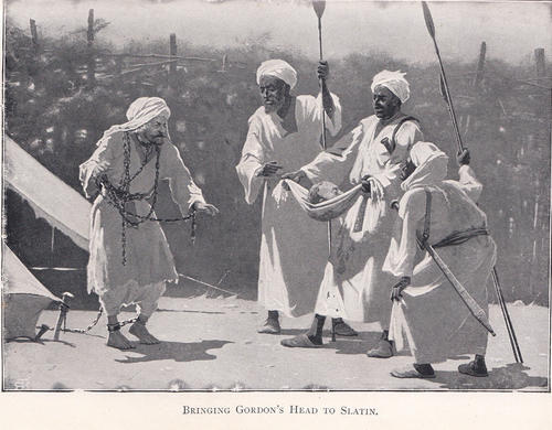 Robert Talbot Kelly, Bringing Gordon's Head to Slatin, in: Rudolf Carl von Slatin, Fire and Sword in the Sudan (1895)