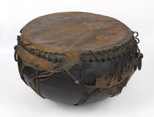 Drum, captured by Dervish forces from Hick's 1883 expedition, recovered during Dongola expedition (1896)