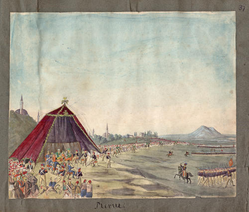 Ludwig Köllnberger (1811-1893), "Revue of turkish troops"