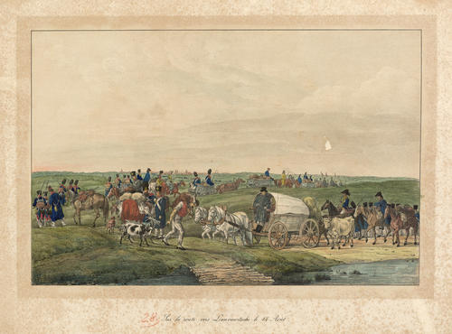 Albrecht Adam (1786-1862), On the road to Lianvawitschi ("Sur la route vers Lianvawitschi le 14 Aout"), (1812)