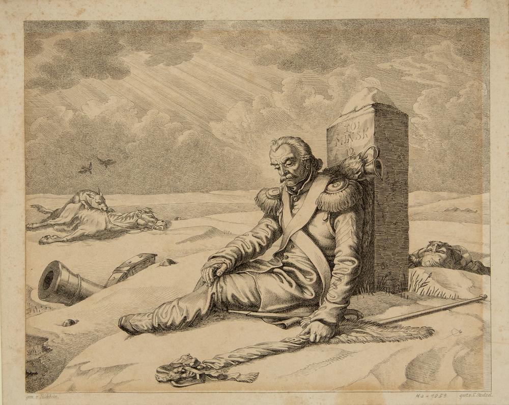 Dying Soldier by E. Stoelzel after Johann Heinrich Wilhelm Tischbein