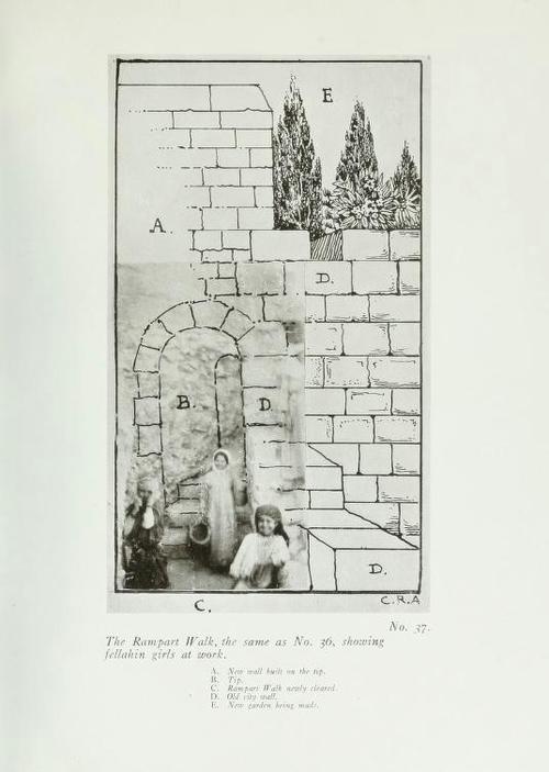 Figure 3: A blend of photograph and sketch portraying the planned rampart walk