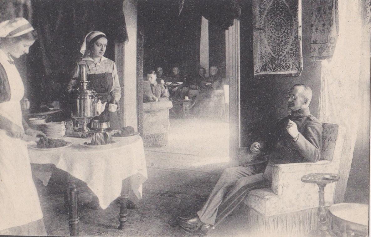 German nurses in an officer's mess in Constantinople