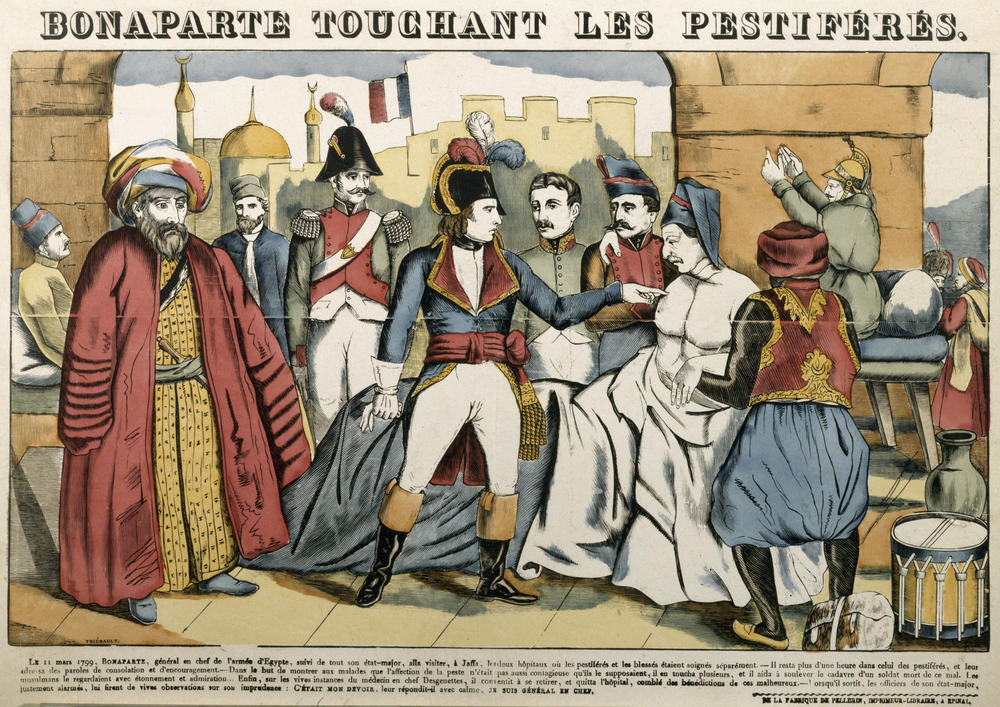 M. Thiébault, Bonaparte Touchant les Pestiférés (1835)