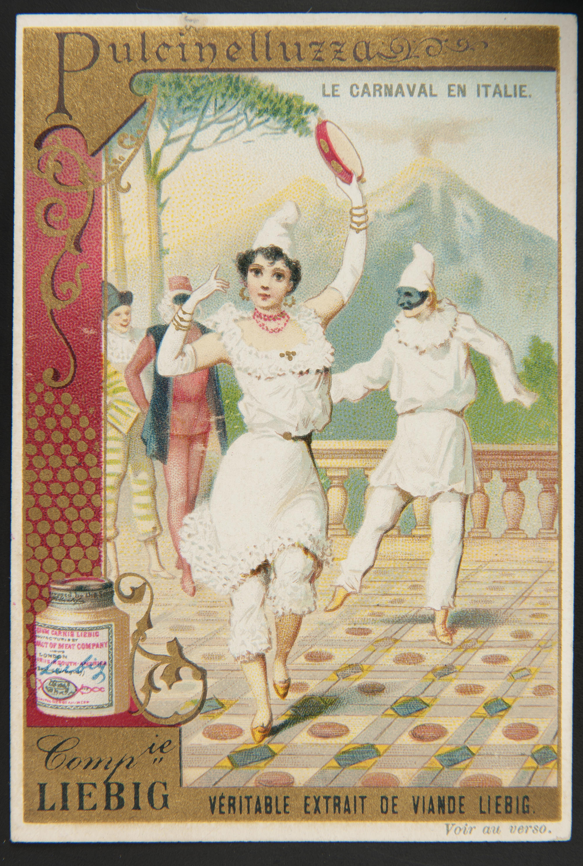 Carte Réclame; Le Carnaval en Italie; Pulcinelluzza