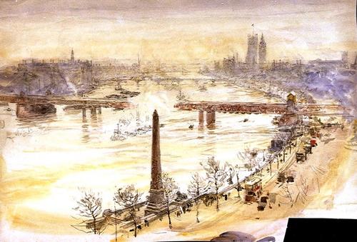 William Wyllie, Charging Cross Bridge (after 1878)