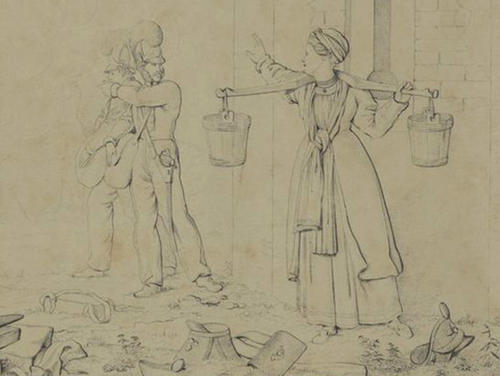 C.W. von Faber du Faur, By the walls of Smolensk, 1812