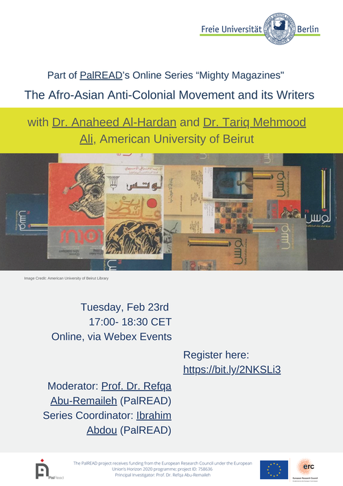The Afro-Asian Anti-Colonial Movement and its Writers