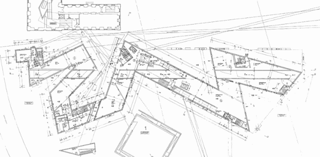 Groundplan groundfloor, Jewish Museum Berlin. Daniel Libeskind