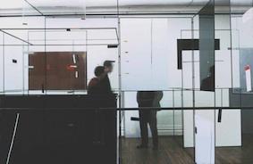 Richard Hamilton (together with Victor Pasmore), Exhibit 2, installation view Hatton Gallery, Newcastle upon Tyne, 1959, Courtesy the artist