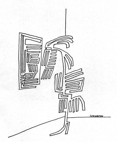 From Saul Steinberg, The Inspector, 1965.