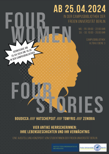 Flyer "Four Women - Four Stories"