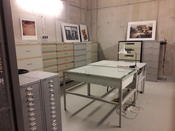 Working station in the archive