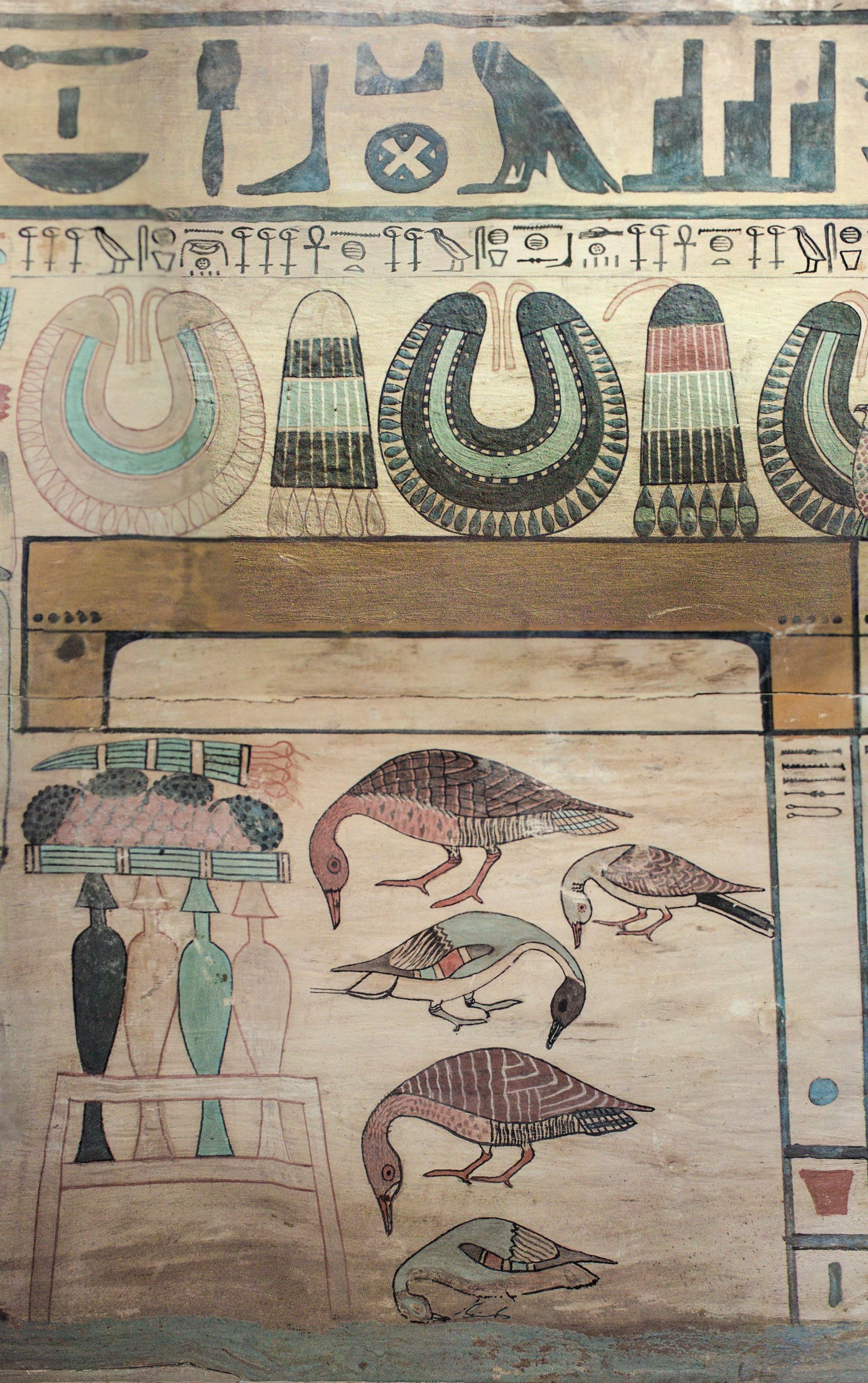 Außensarg der Dame Idy, innen, Ost, Detail.