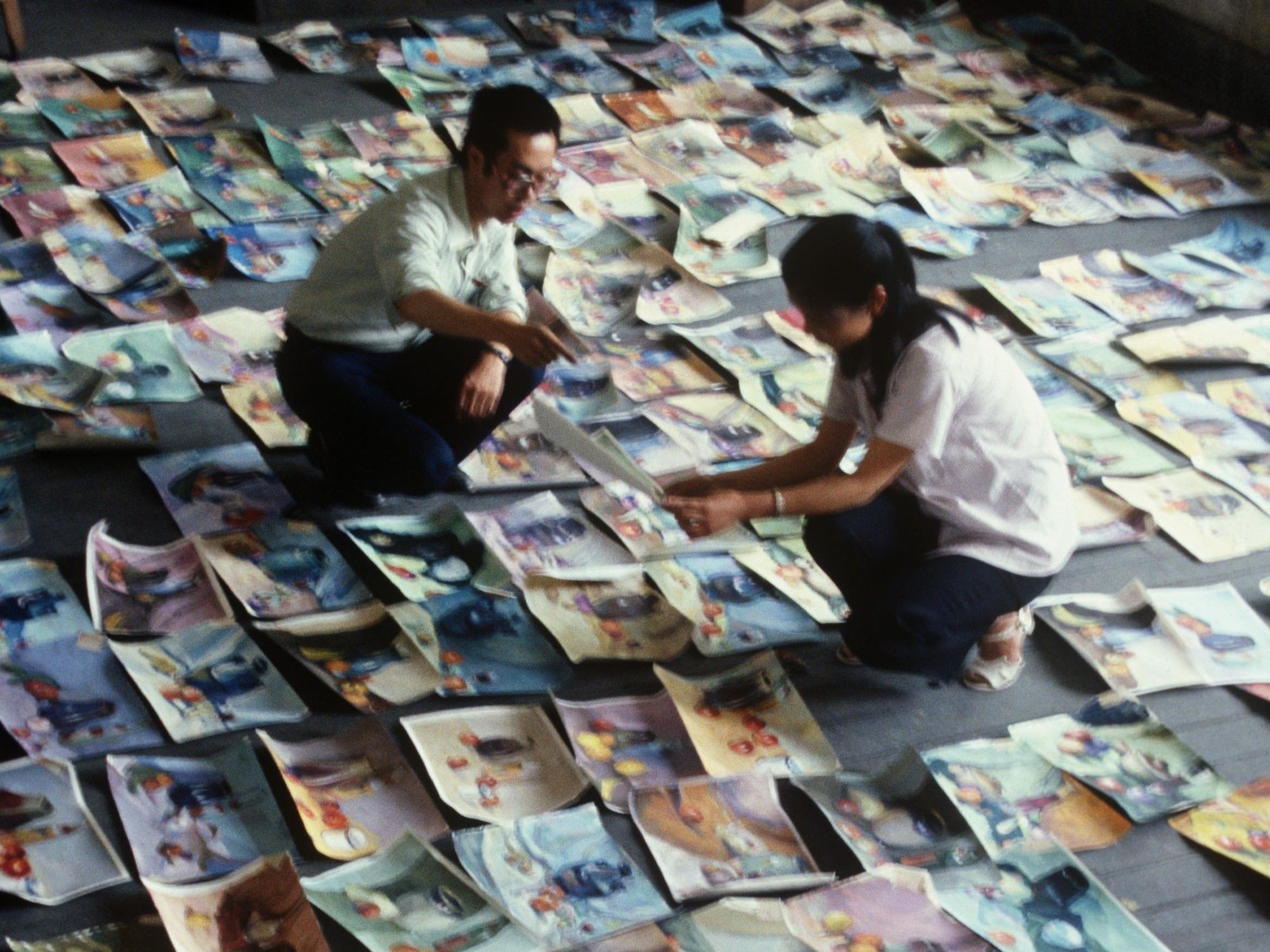 Teachers Reviewing Applications for Admission to the Zhejiang Academy of Fine Arts, 1977.