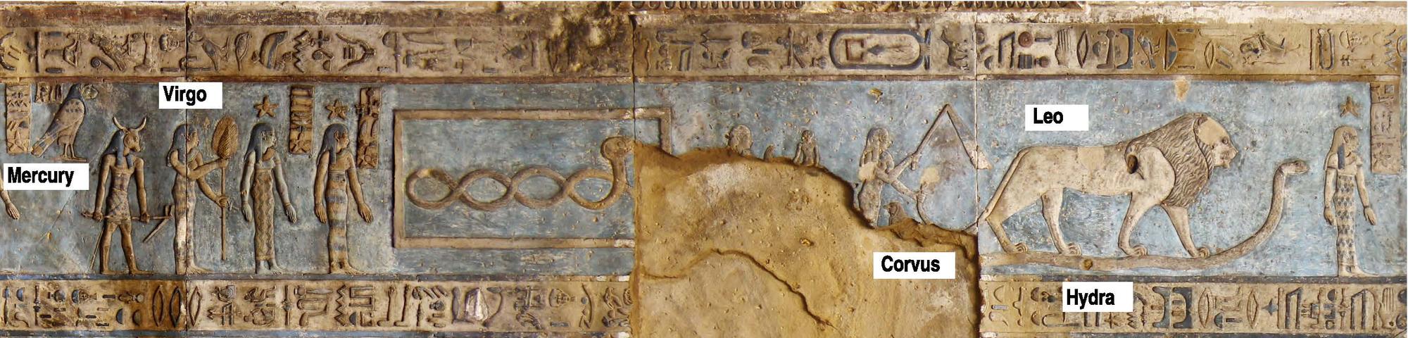 Zodiac, temple of Dendera (Egypt), 1st century CE.