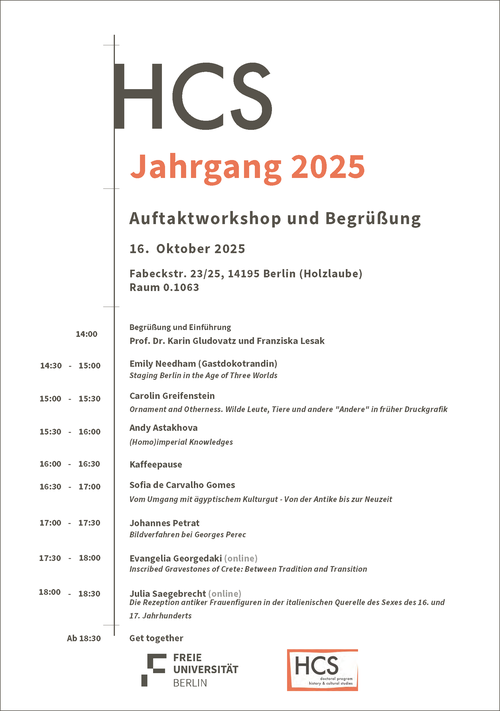 HCS Auftaktworkshop Programm 2025