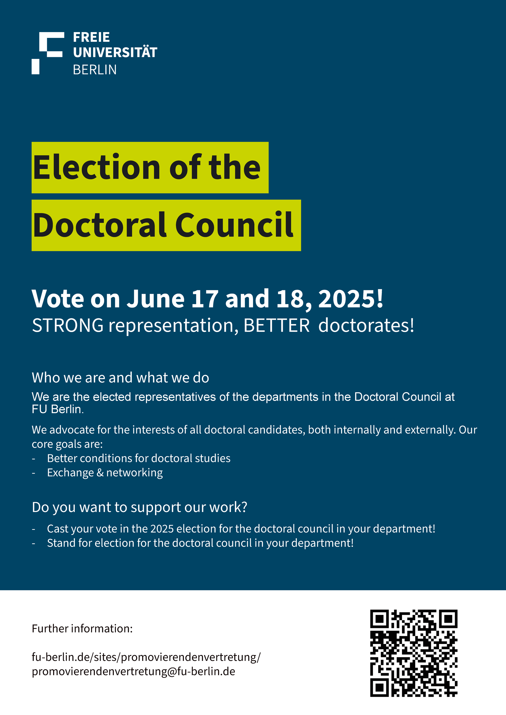 Plakat Wahl 2025
